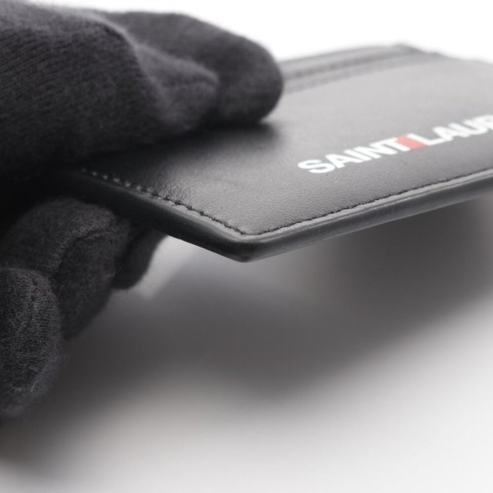 Saint Laurent Paris Card Case Black Leather Card Case - Picture 5 of 7